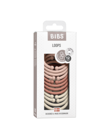 BIBS Loops 12 pack - Blush- Woodchuck - Ivory